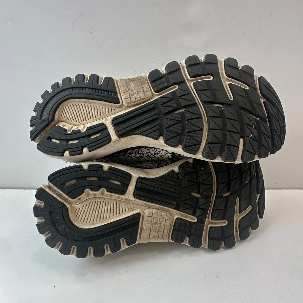Brooks Adrenaline GTS 20 Running Shoes Cushioned Sneakers Black White Womens 9.5